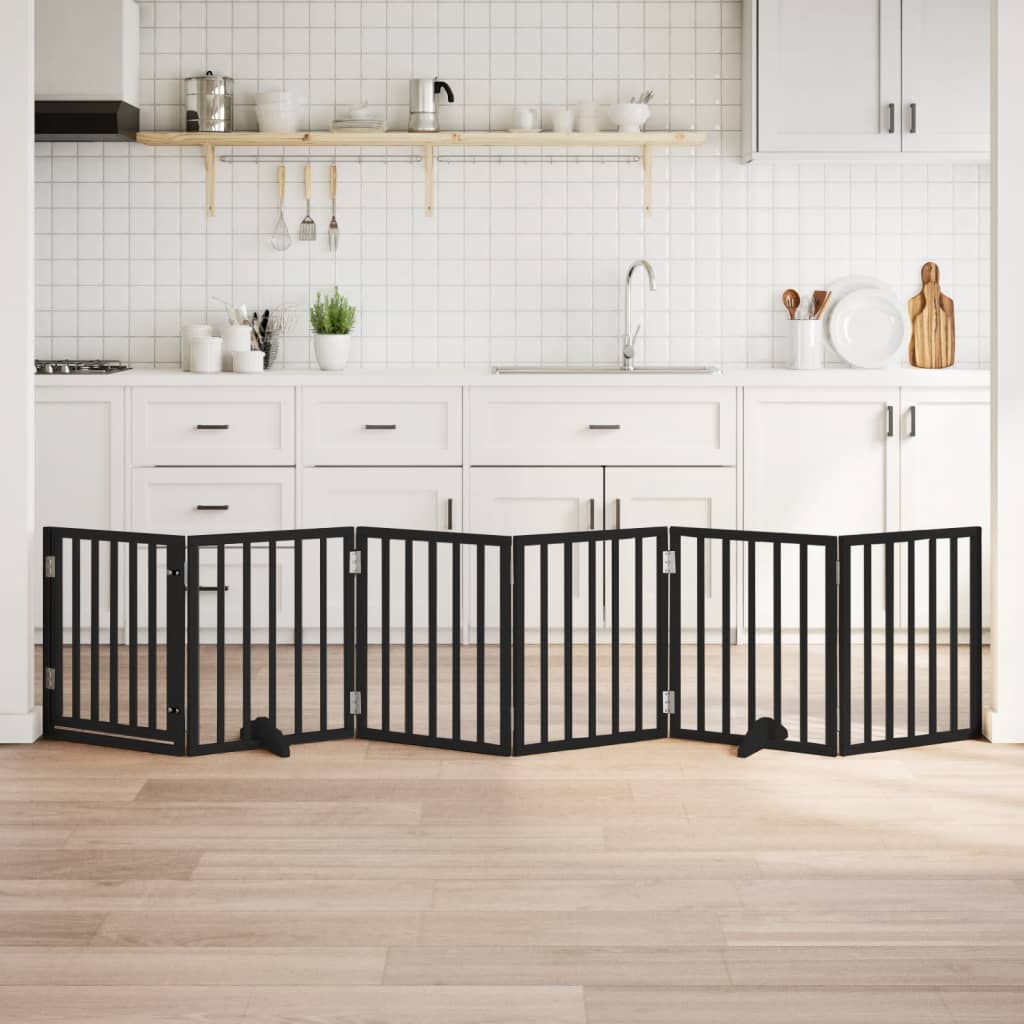 Barrière Pour Chien Pliable 3 Panneaux 150 Cm Bois De Peuplier