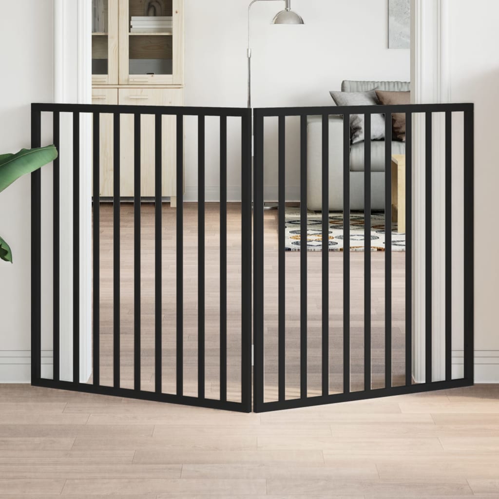 Barrière Pour Chien Pliable 3 Panneaux 150 Cm Bois De Peuplier