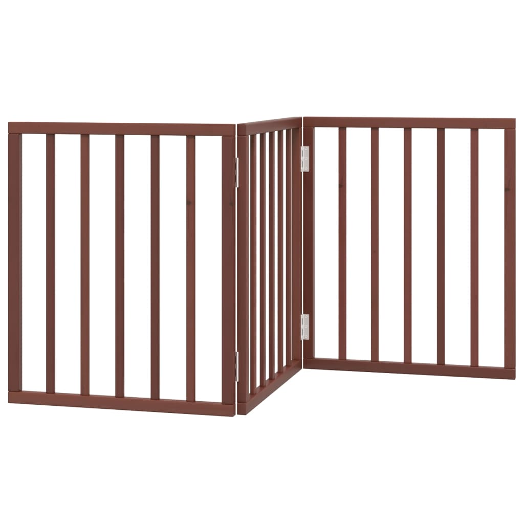 Barrière Pour Chien Pliable 3 Panneaux 150 Cm Bois De Peuplier