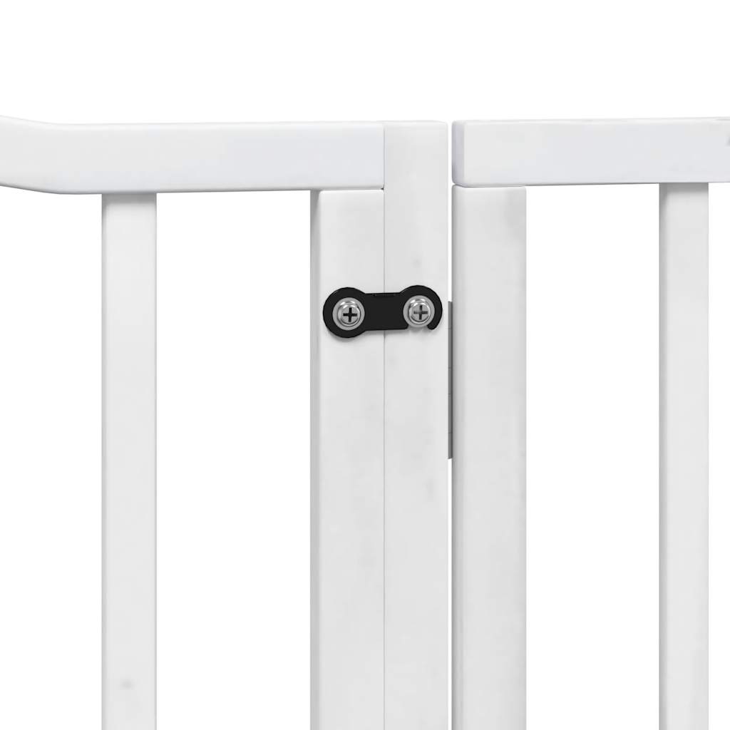 Barrière Pour Chiens Et Porte 4 Panneaux Bois De Peuplier