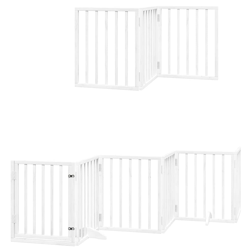 Barrière Pour Chien Porte Pliable 15 Panneaux Bois De Peuplier