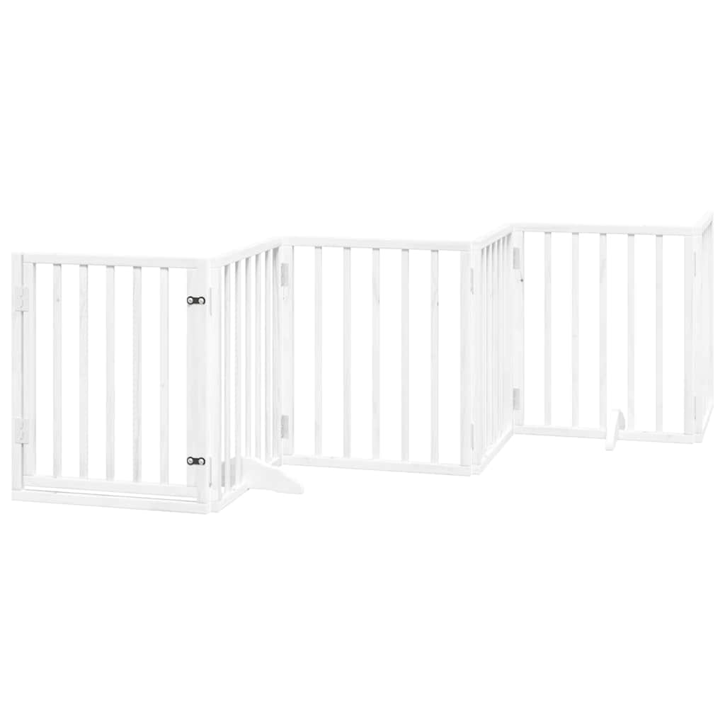 Barrière Pour Chien Porte Pliable 15 Panneaux Bois De Peuplier