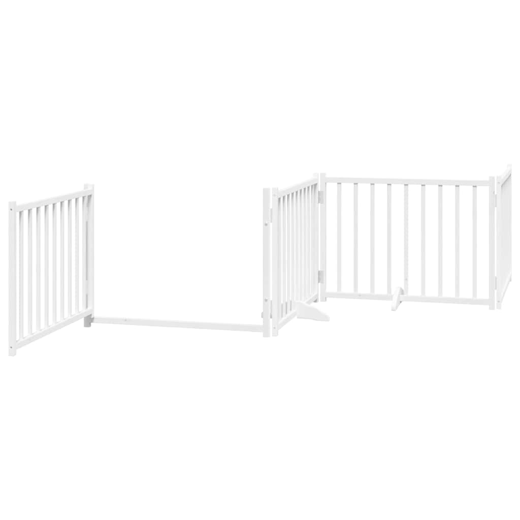 Barrière Pour Chien Porte Pliable 10 Panneaux Bois De Peuplier