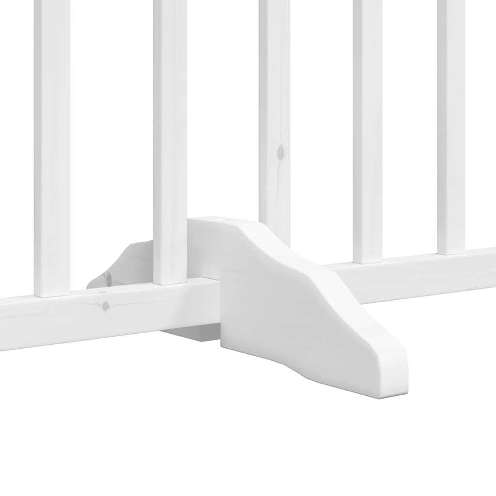 Barrière Pour Chien Porte Pliable 10 Panneaux Bois De Peuplier