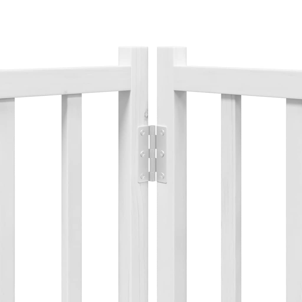 Barrière Pour Chien Porte Pliable 10 Panneaux Bois De Peuplier
