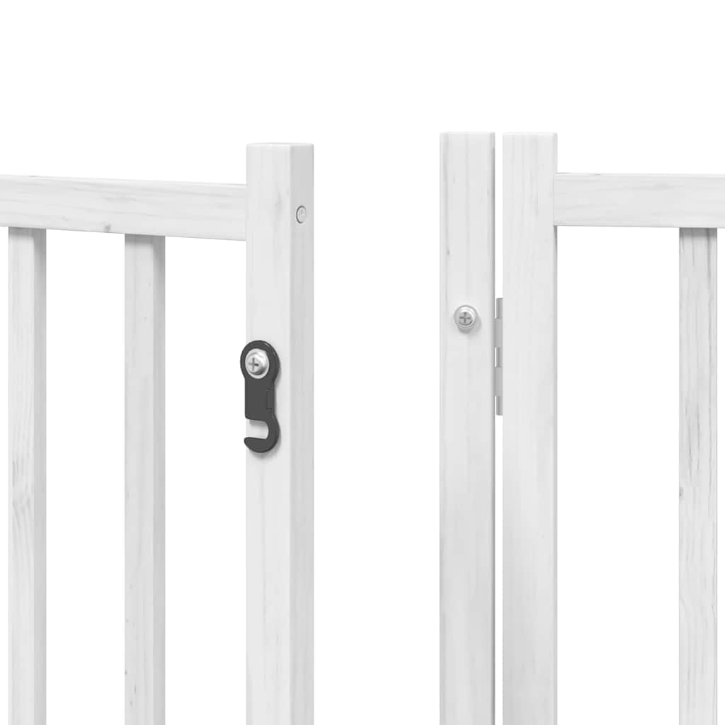 Barrière Pour Chien Porte Pliable 10 Panneaux Bois De Peuplier
