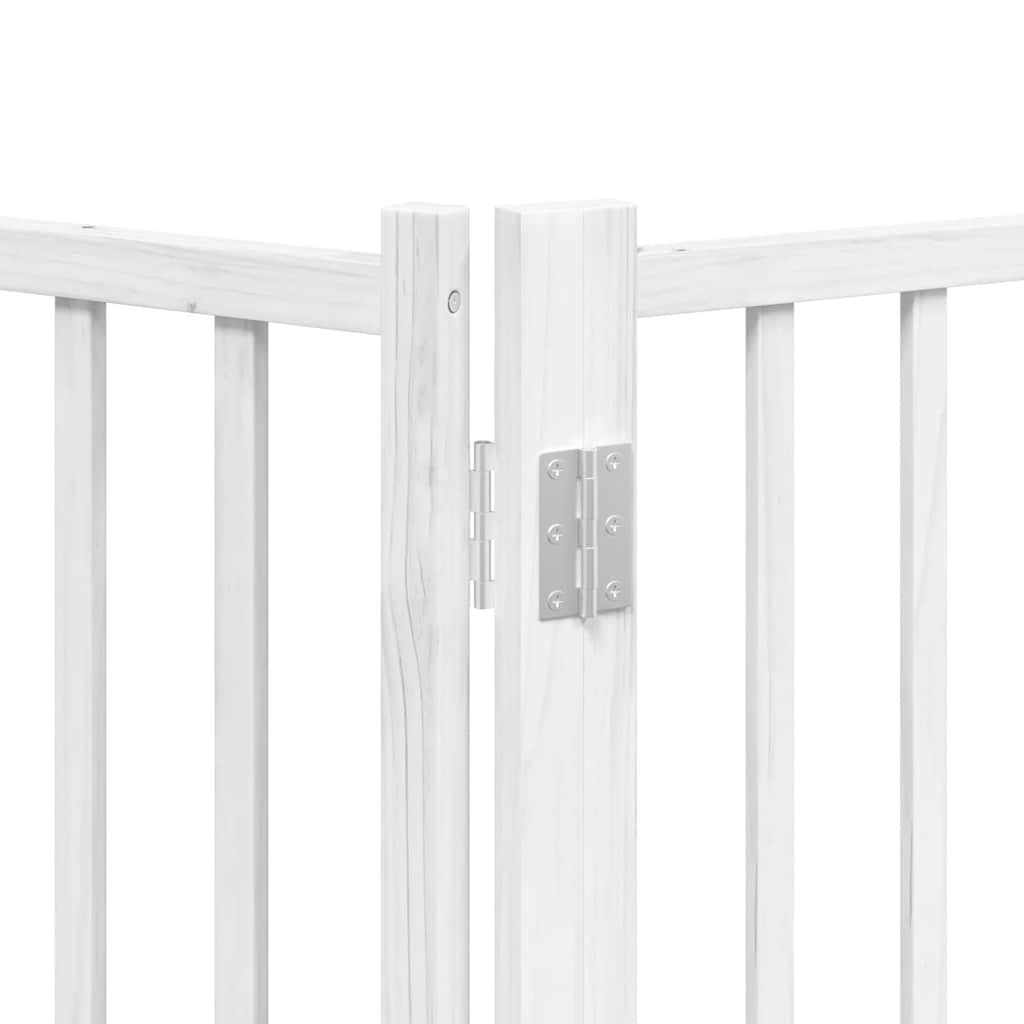Barrière Pour Chien Porte Pliable 10 Panneaux Bois De Peuplier