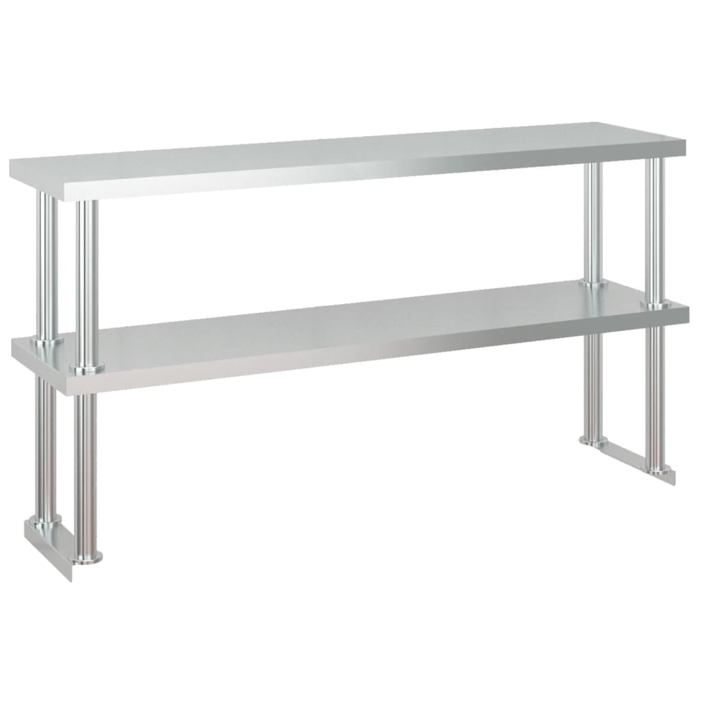 Table De Travail De Cuisine Avec Étagère Inox