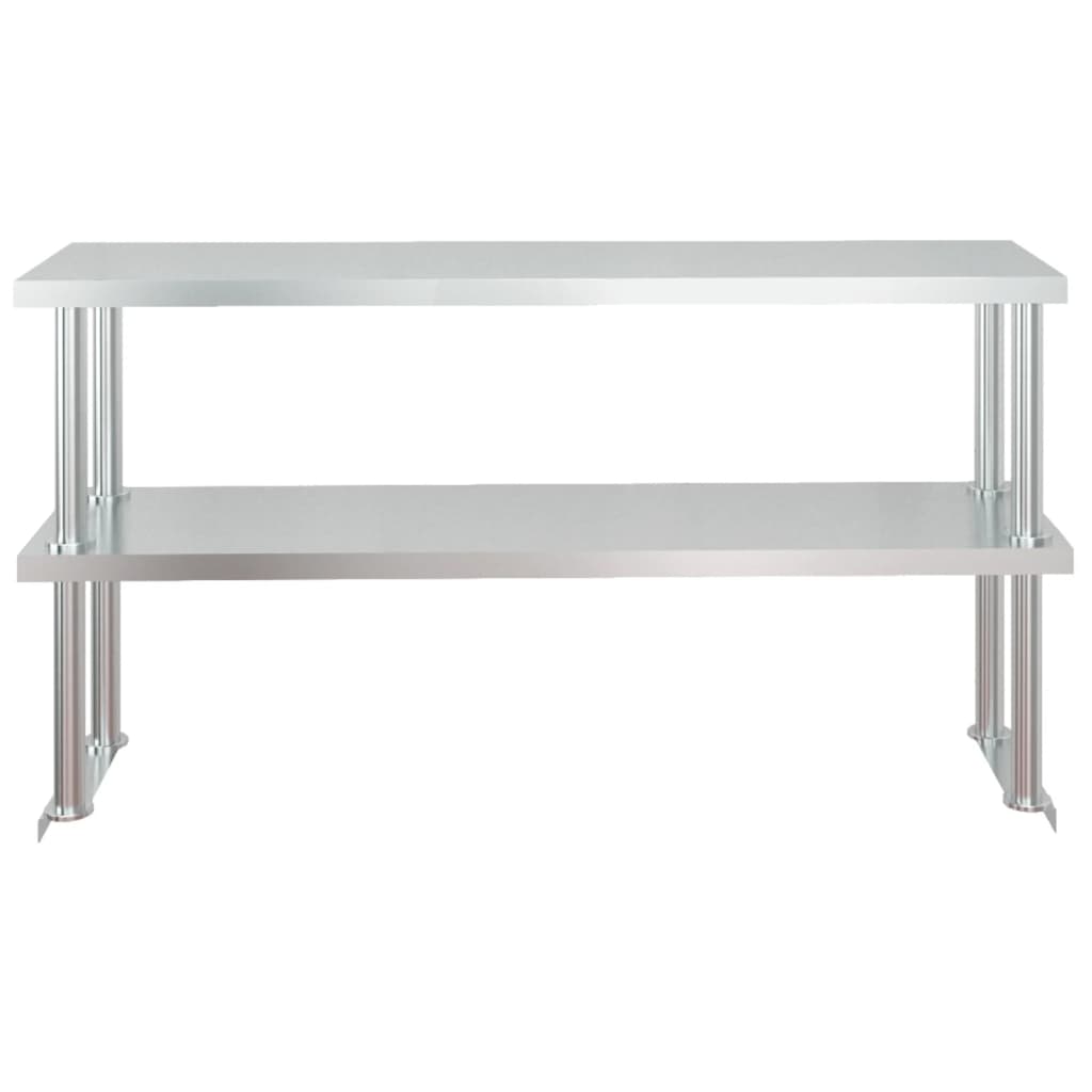 Table De Travail De Cuisine Avec Étagère Inox