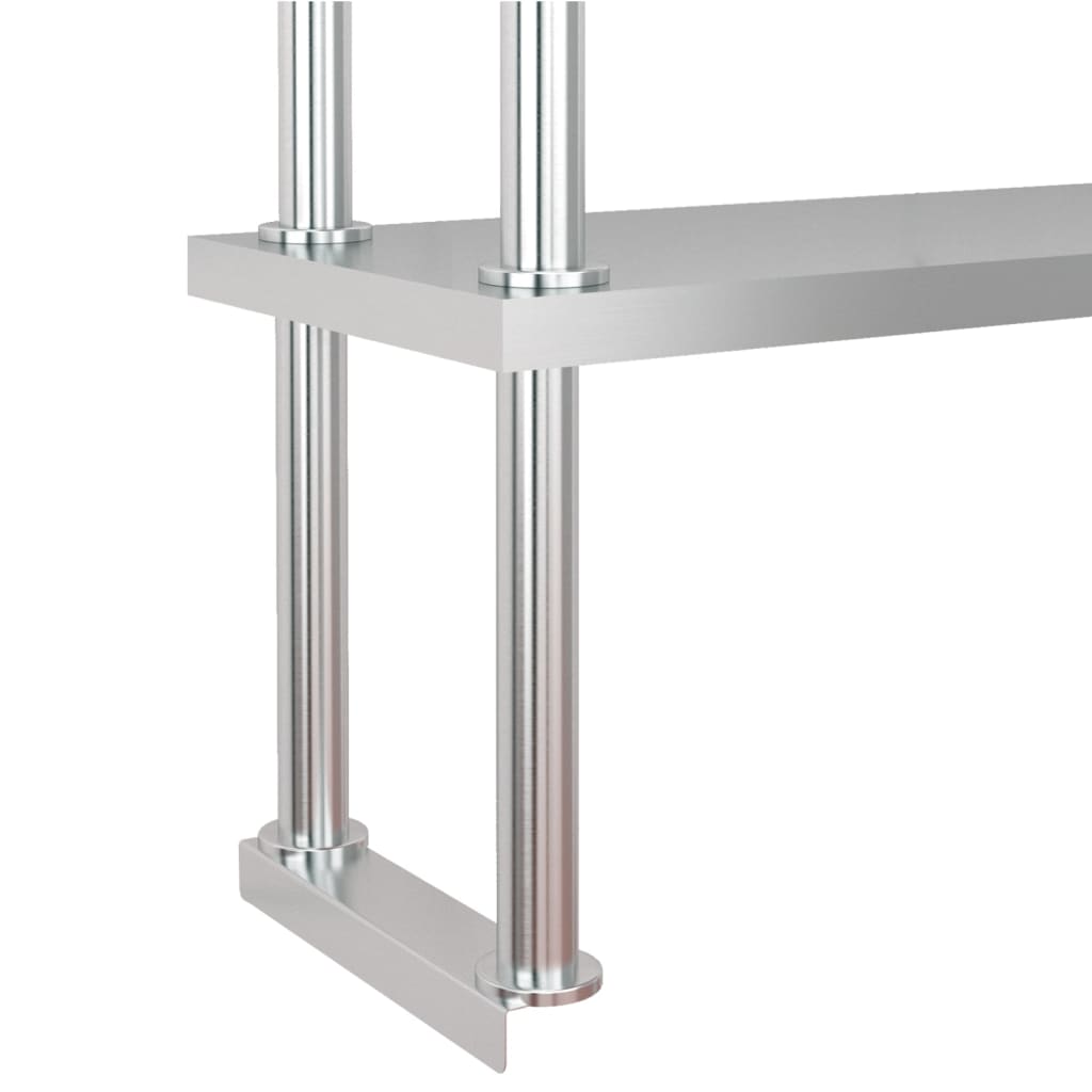 Table De Travail De Cuisine Avec Étagère Inox