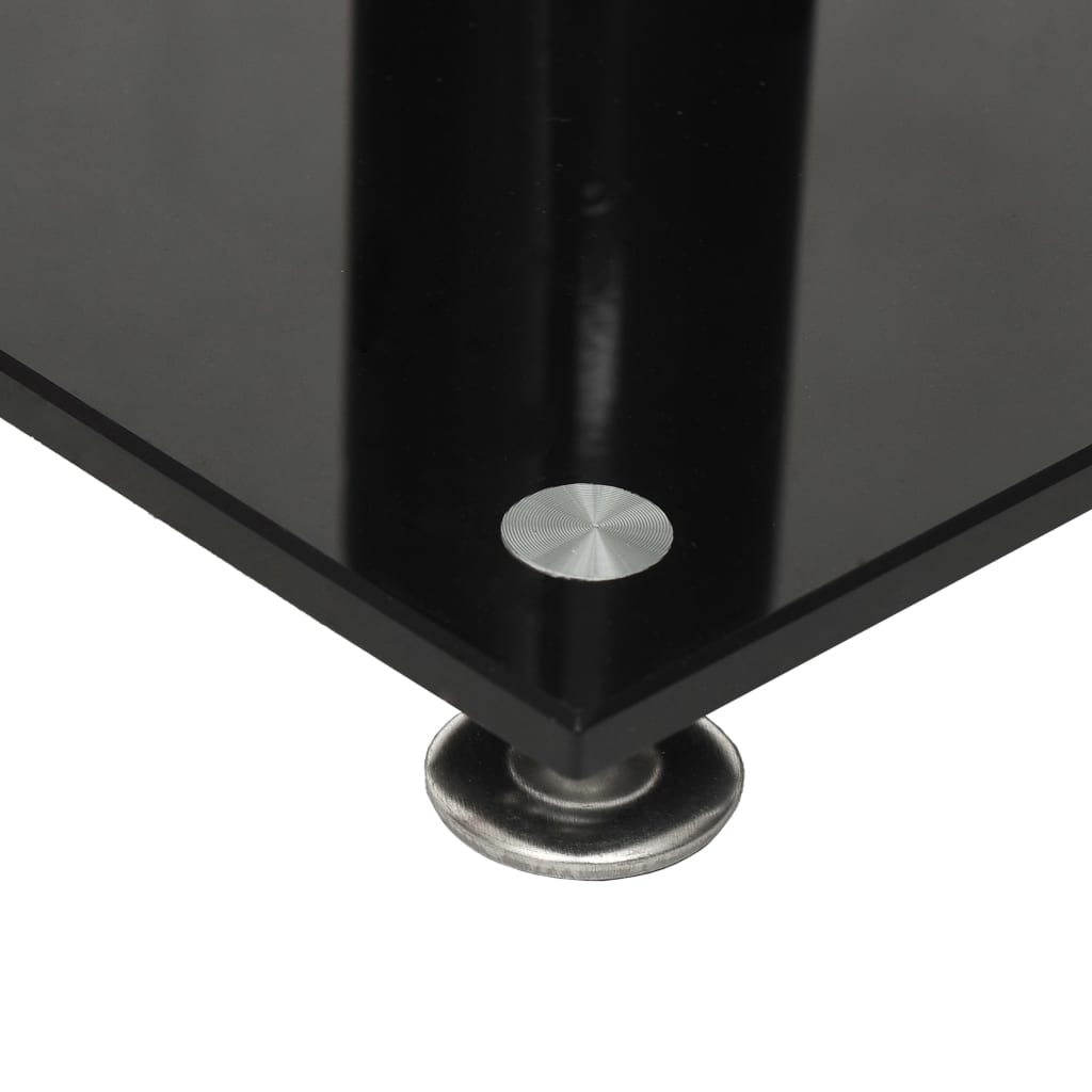 Supports De Haut-Parleurs 2 Pcs Noir/Argenté 2 Piliers