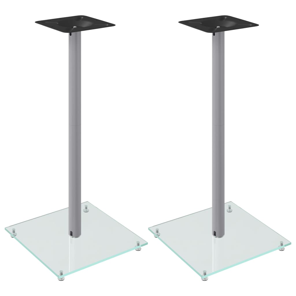 Supports De Haut-Parleurs 2 Pcs É Verre Trempé 1 Pilier