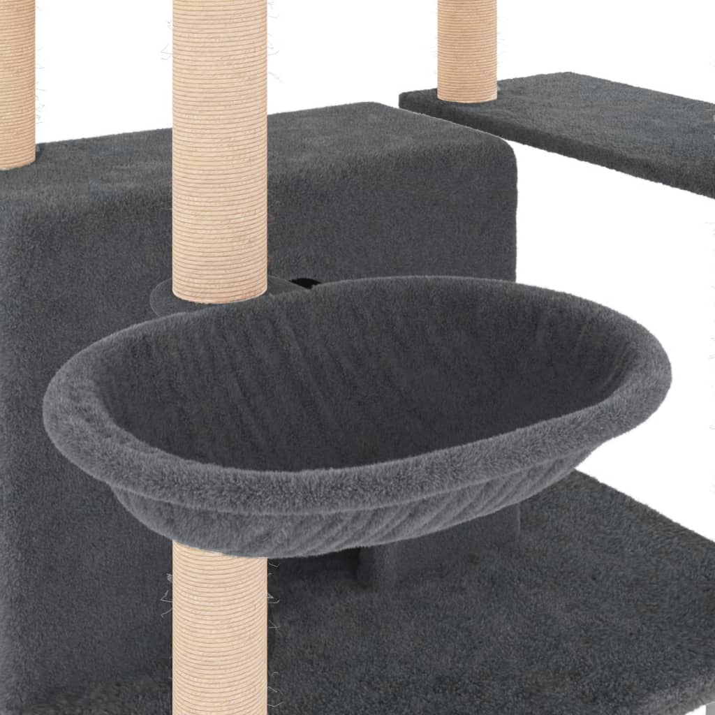 Arbre À Chat Avec Griffoirs En Sisal 166 Cm