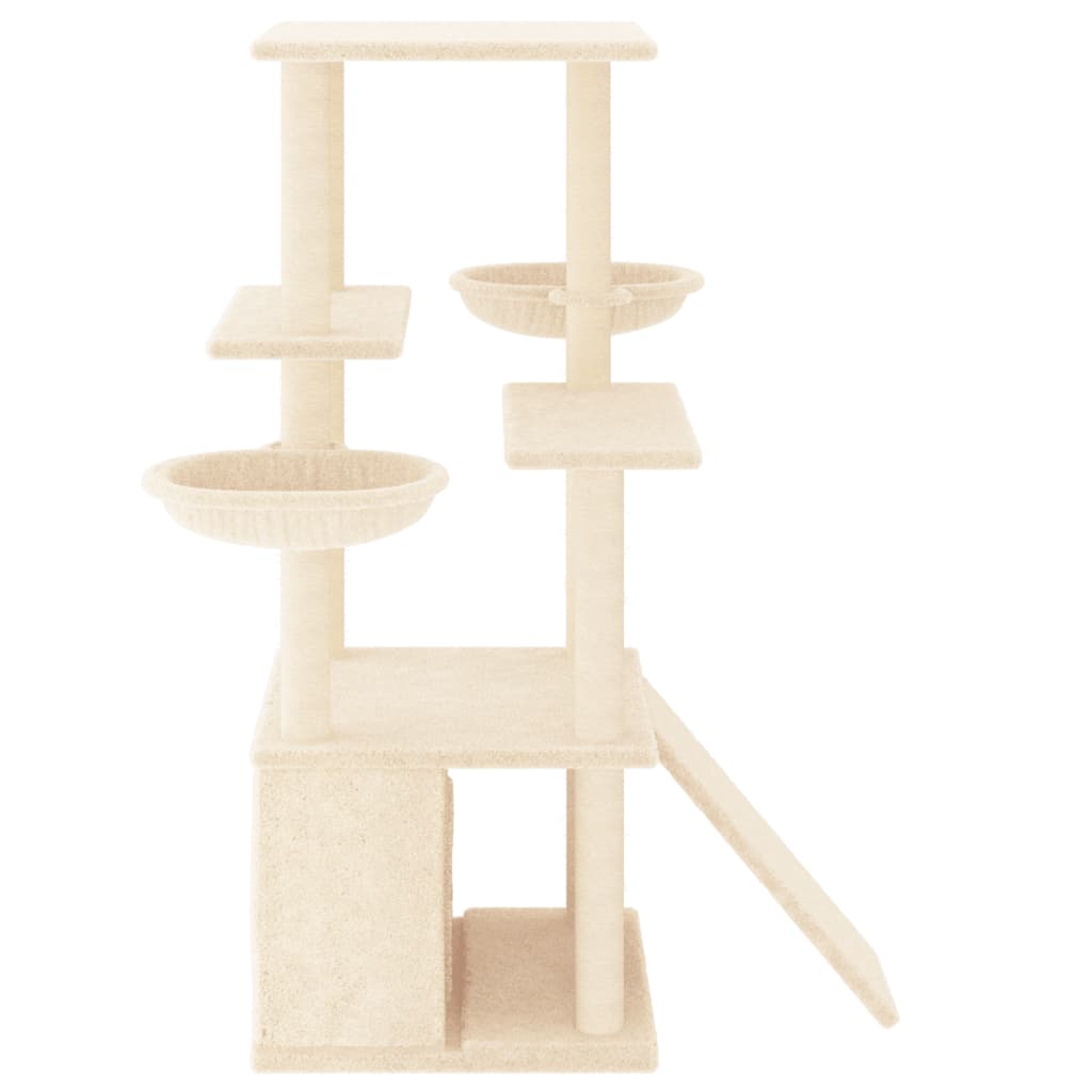 Arbre À Chat Avec Griffoirs En Sisal 133 Cm