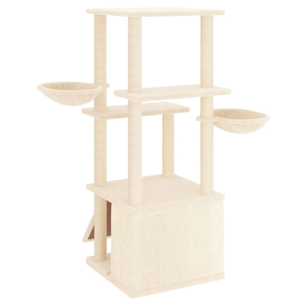 Arbre À Chat Avec Griffoirs En Sisal 133 Cm