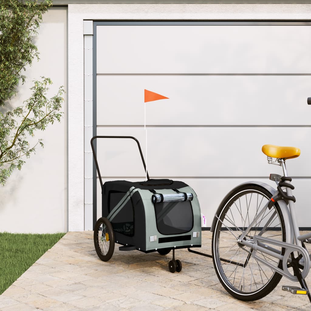 Remorque De Vélo Pour Animaux De Compagnie Et Noir