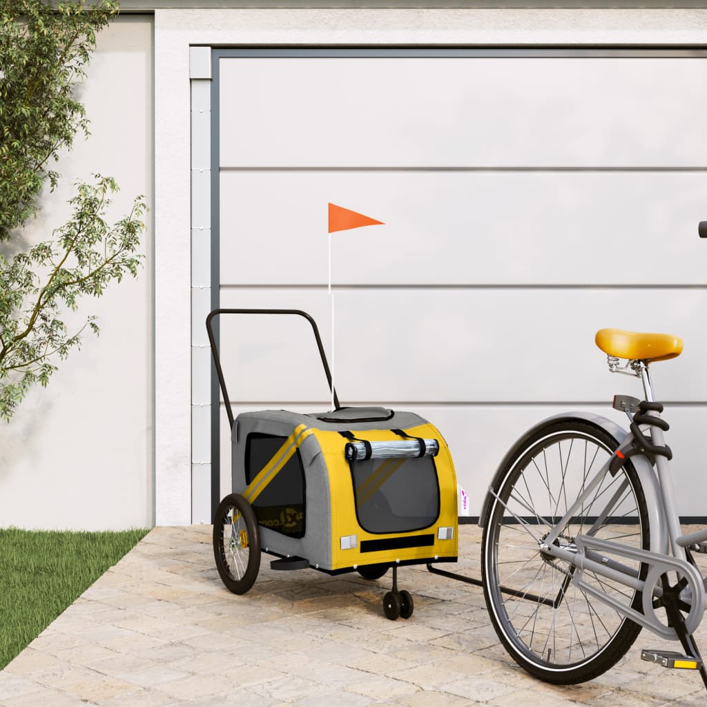 Remorque De Vélo Pour Animaux De Compagnie Et Noir