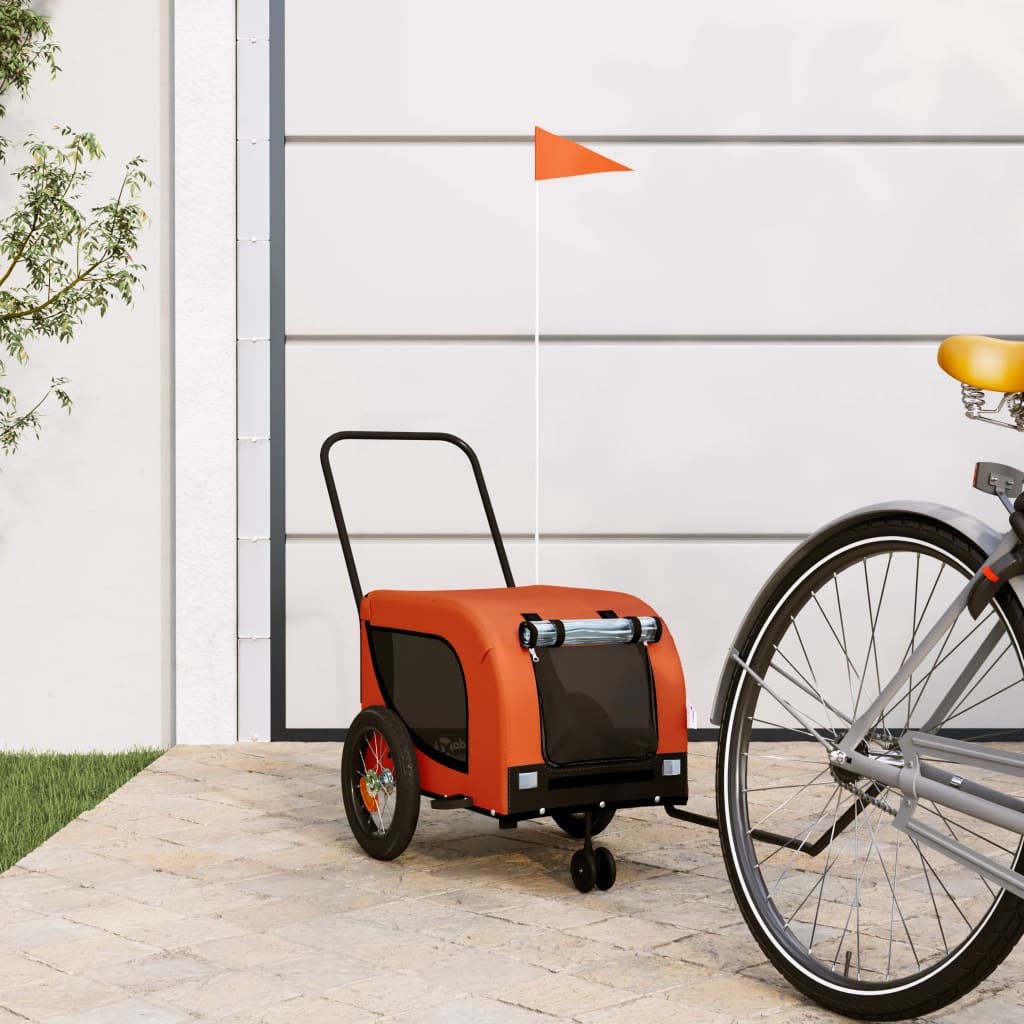 Remorque De Vélo Pour Animaux De Compagnie Et Noir