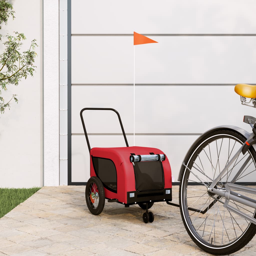 Remorque De Vélo Pour Animaux De Compagnie Et Noir