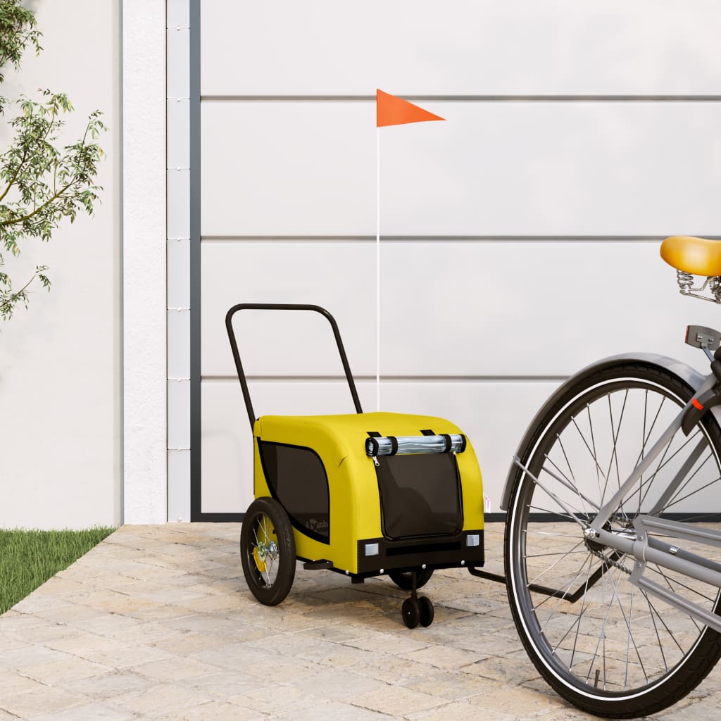 Remorque De Vélo Pour Animaux De Compagnie Et Noir