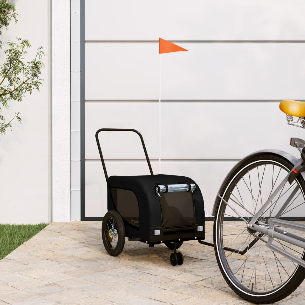 Remorque De Vélo Pour Animaux De Compagnie Et Noir