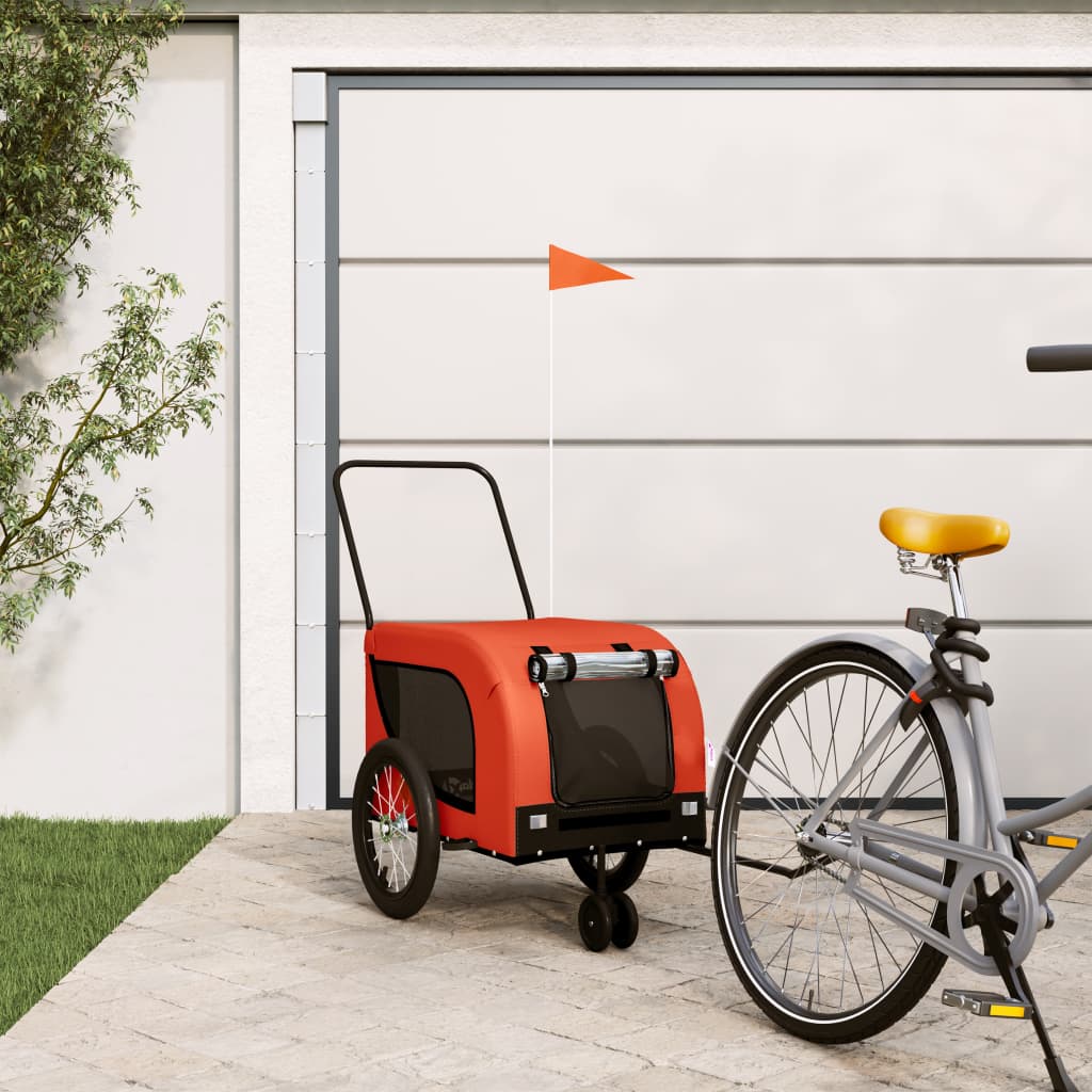 Remorque De Vélo Pour Animaux De Compagnie Et Noir