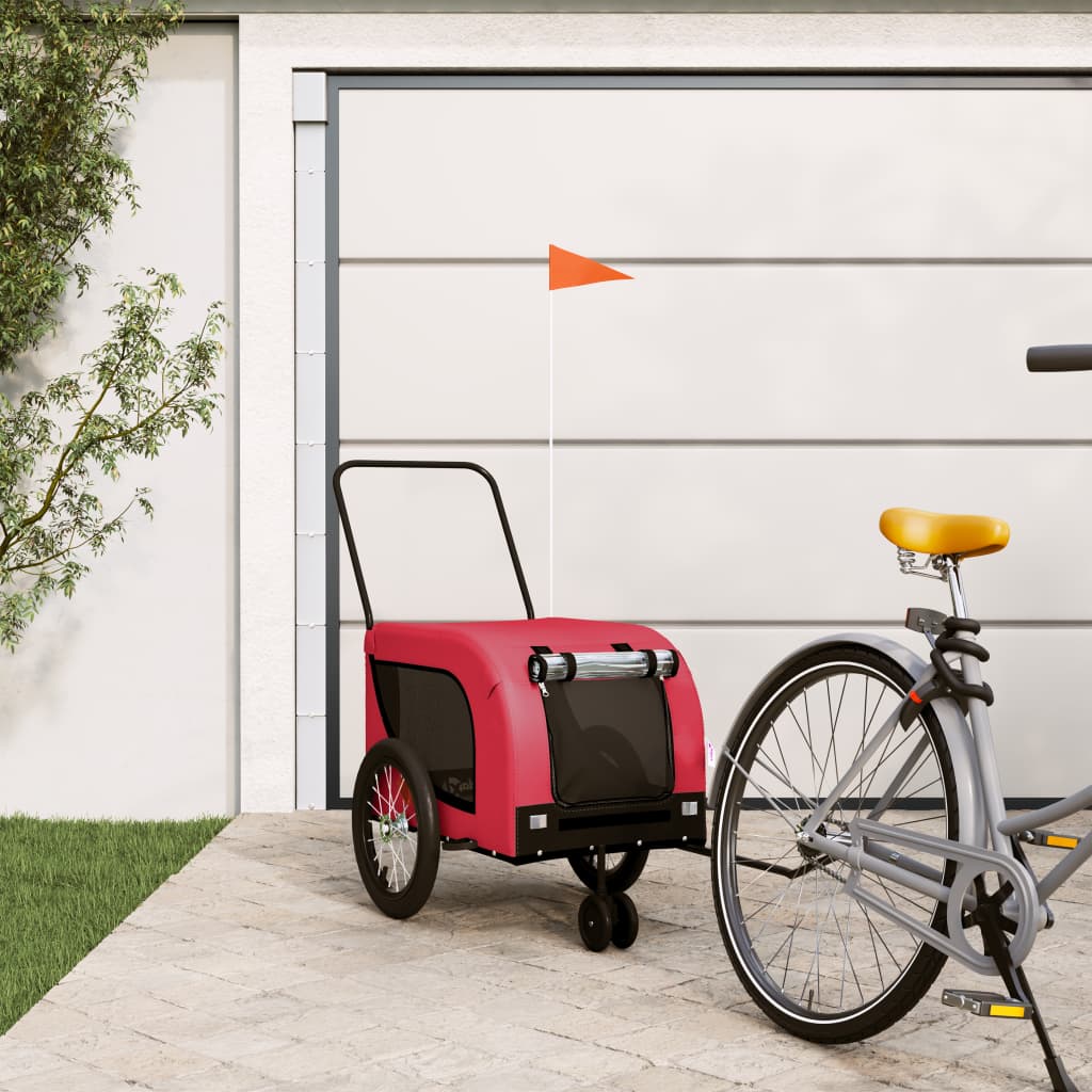 Remorque De Vélo Pour Animaux De Compagnie Et Noir