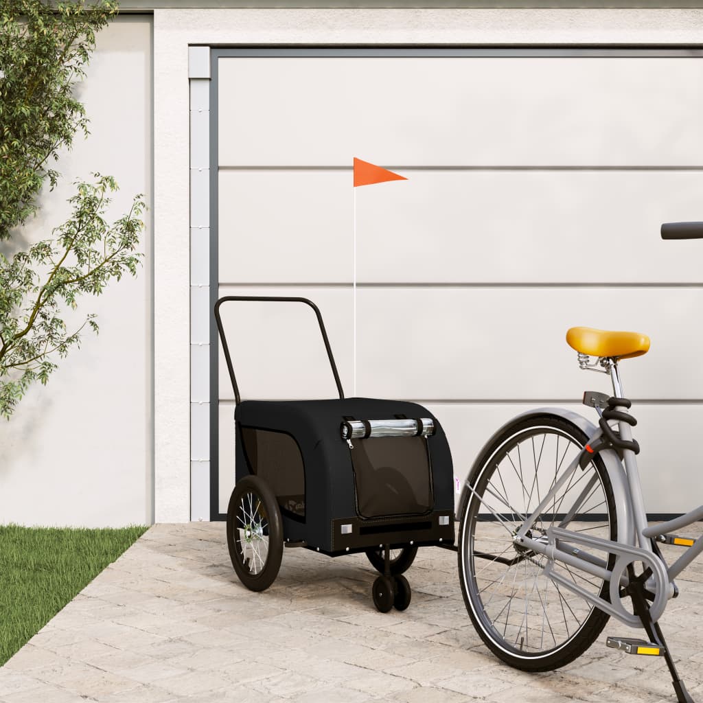 Remorque De Vélo Pour Animaux De Compagnie Et Noir