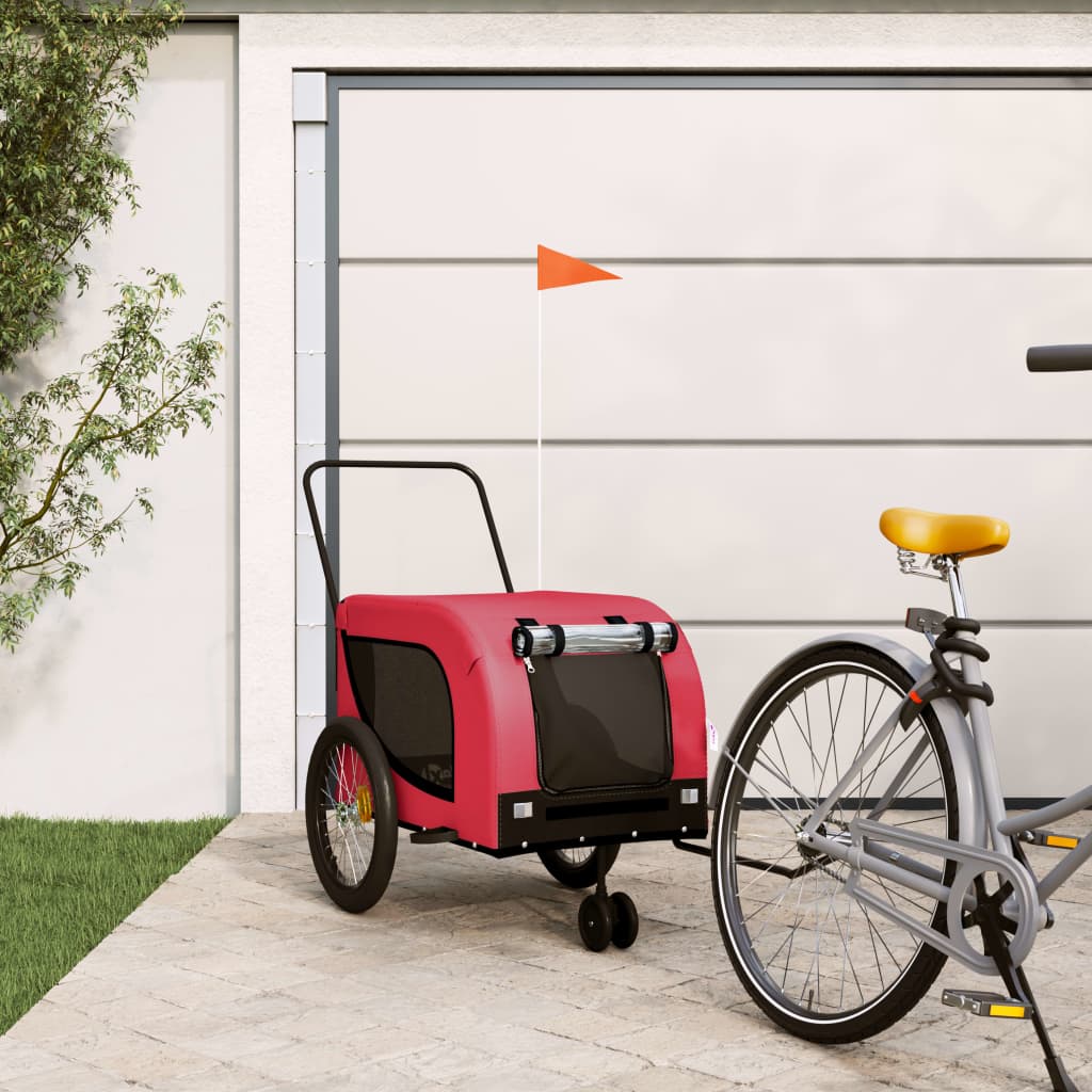 Remorque De Vélo Pour Animaux De Compagnie Et Noir