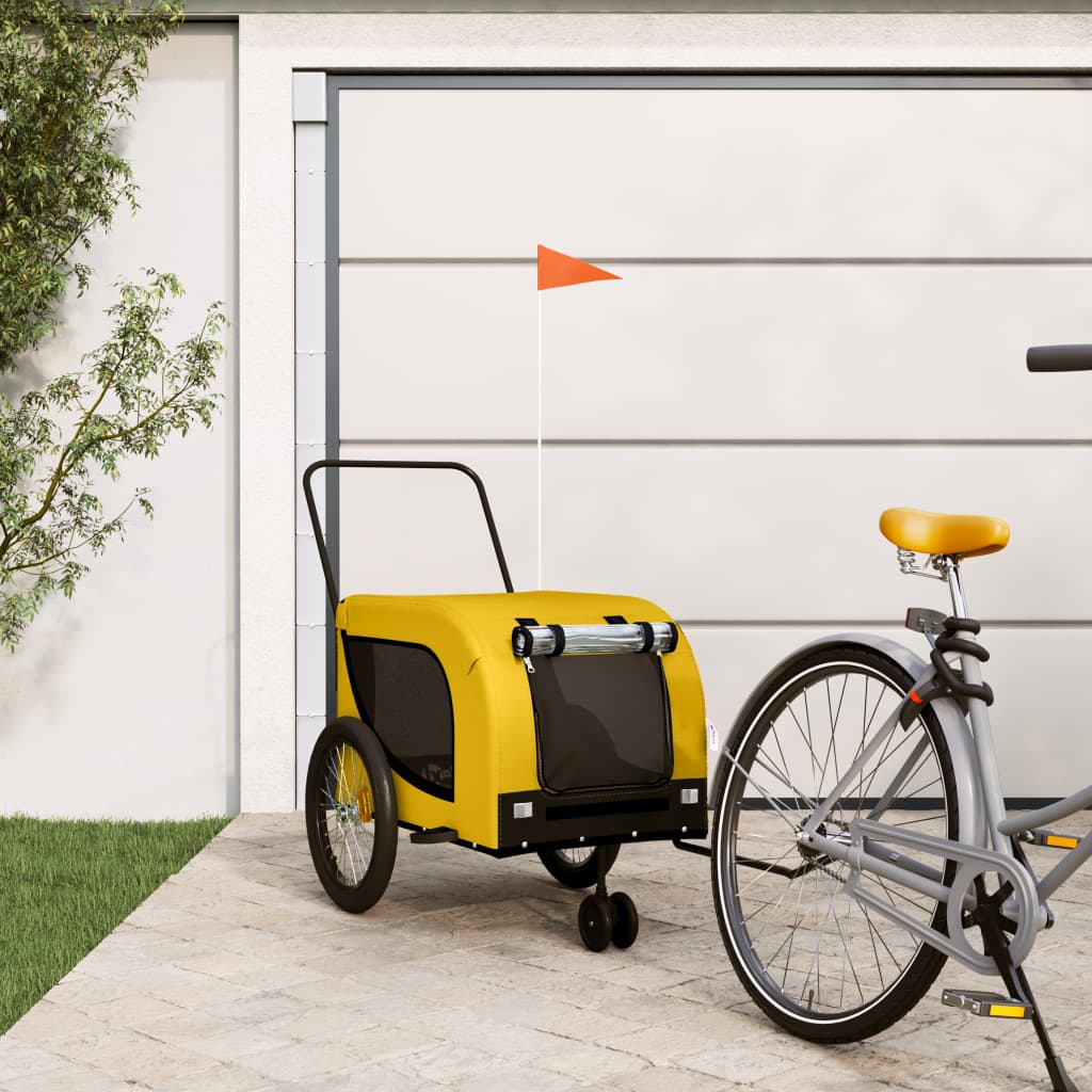 Remorque De Vélo Pour Animaux De Compagnie Et Noir