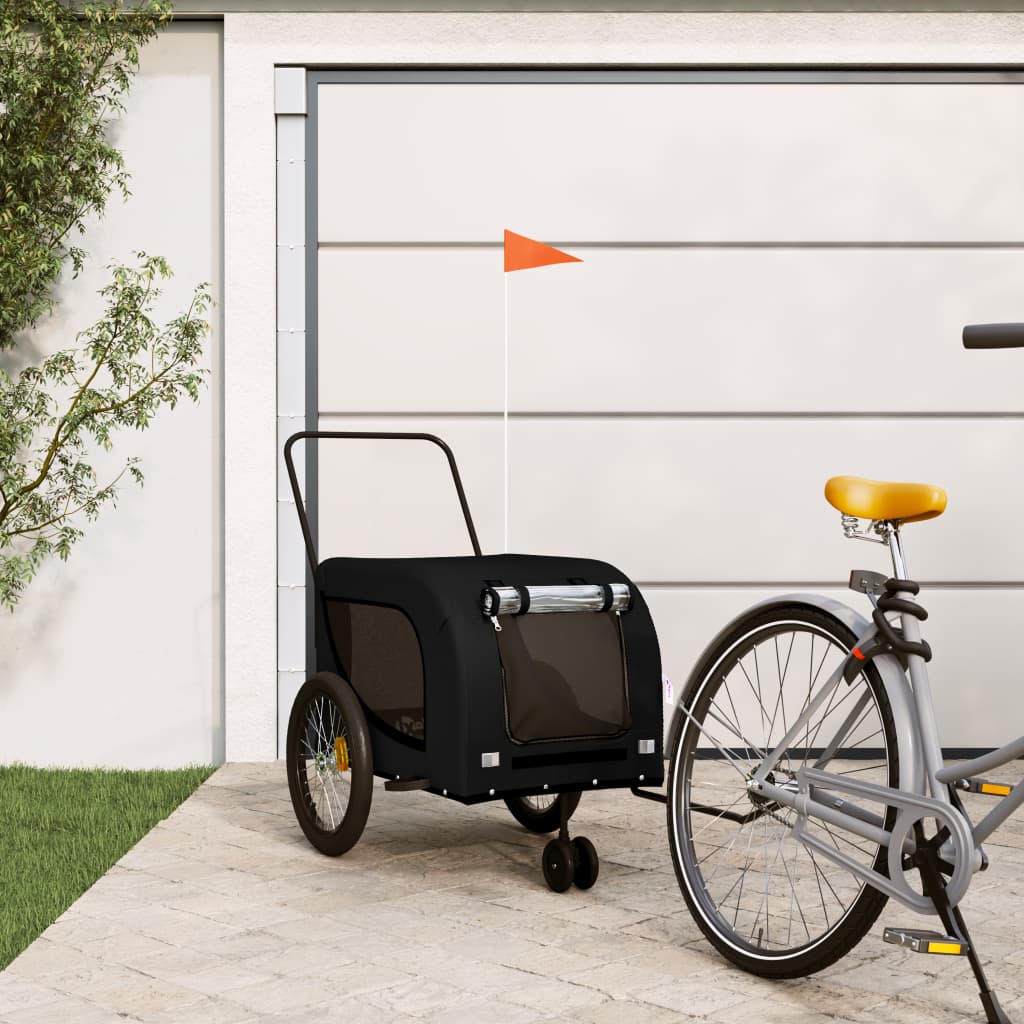 Remorque De Vélo Pour Animaux De Compagnie Et Noir