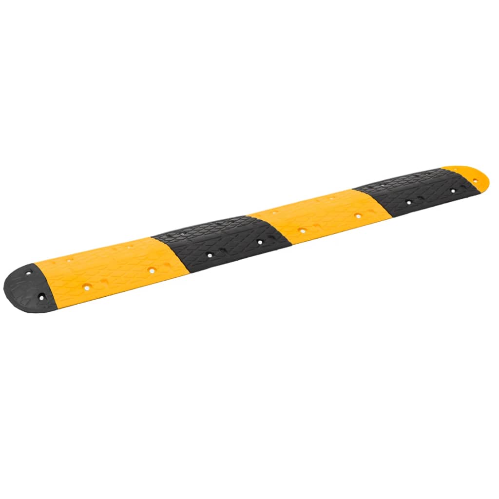 Ralentisseur Jaune Et Noir 517X32,5X4 Cm Caoutchouc