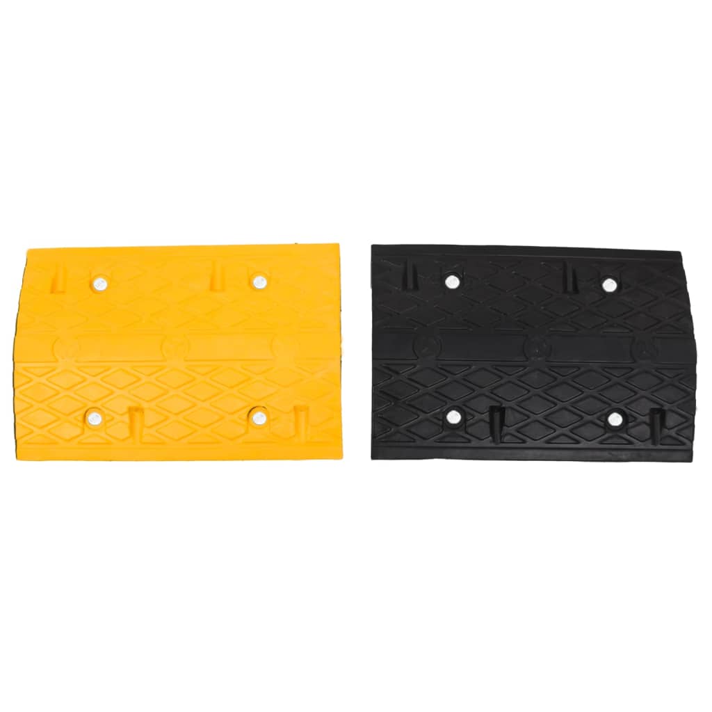 Ralentisseur Jaune Et Noir 517X32,5X4 Cm Caoutchouc