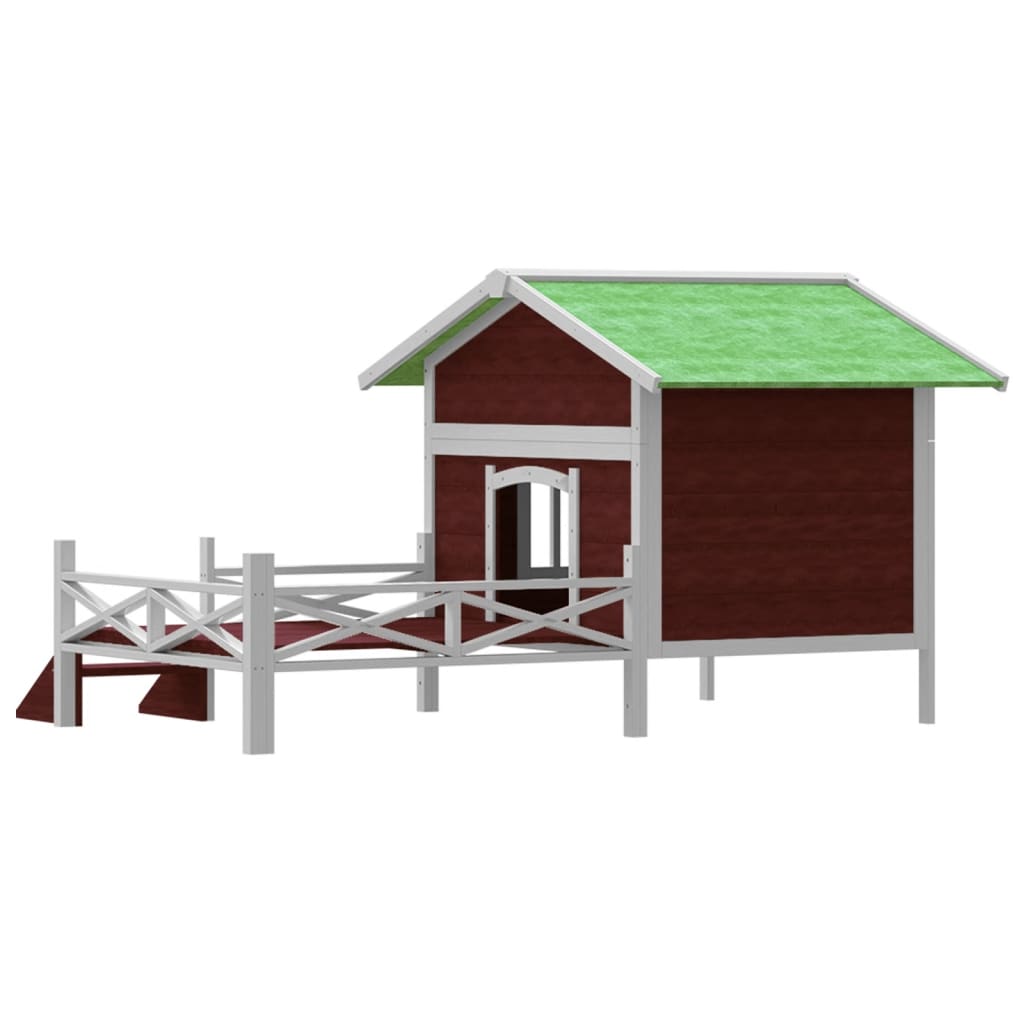 Chenil Moka 159X120X88,5 Cm Bois De Pin Solide
