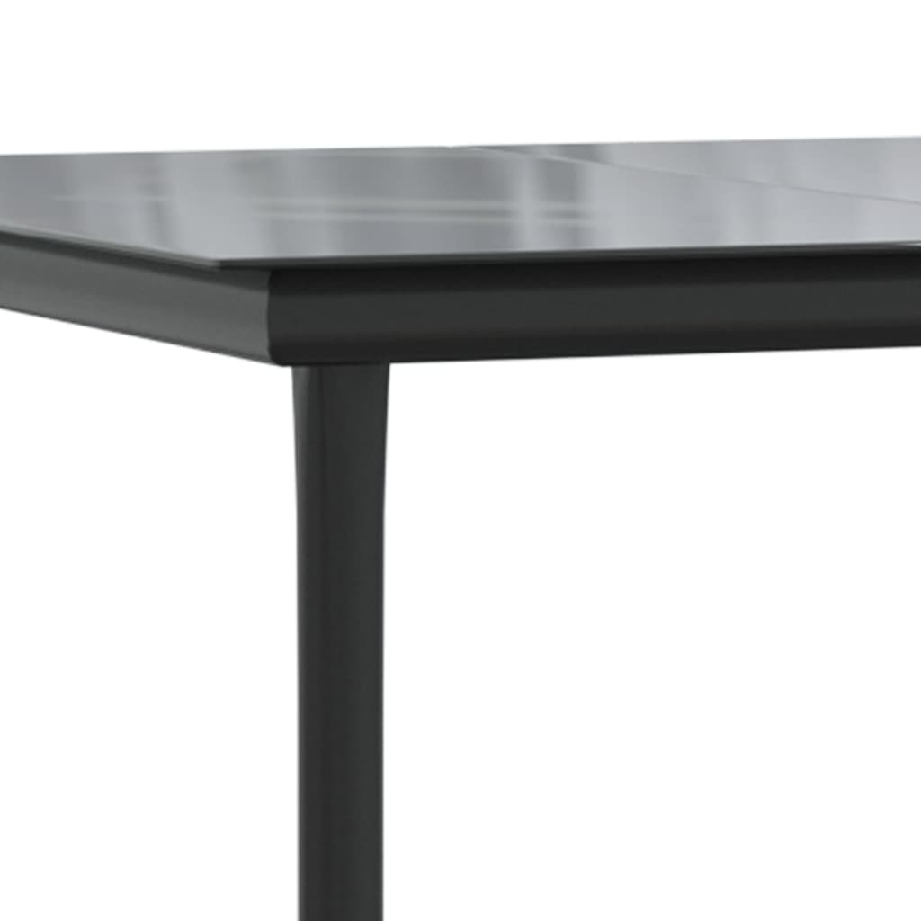 Ensemble À Manger De Jardin Avec Coussins 3 Pcs Noir