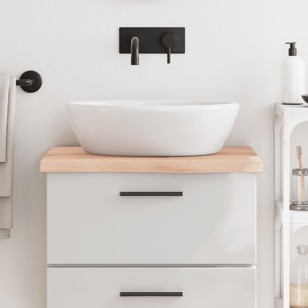 Comptoir De Salle De Bain Bois Massif Non Traité