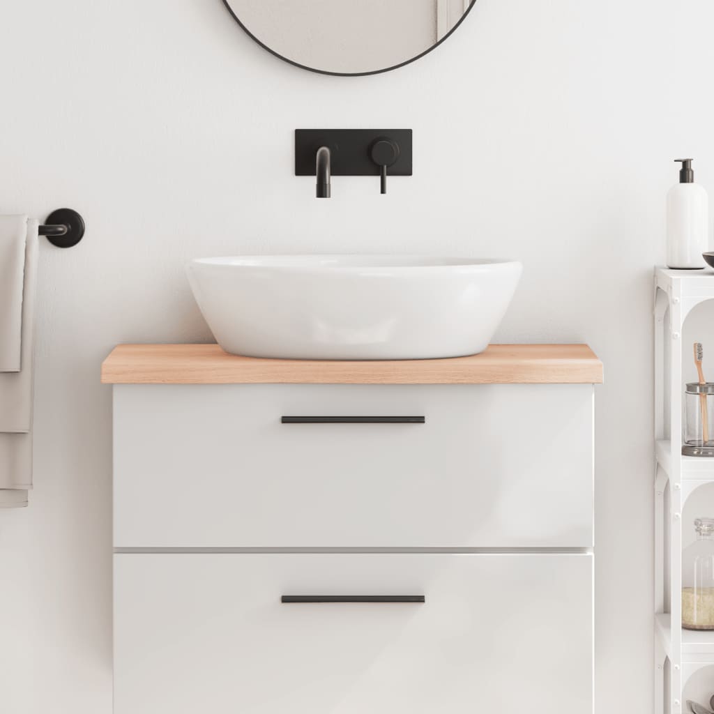 Comptoir De Salle De Bain Bois Massif Non Traité