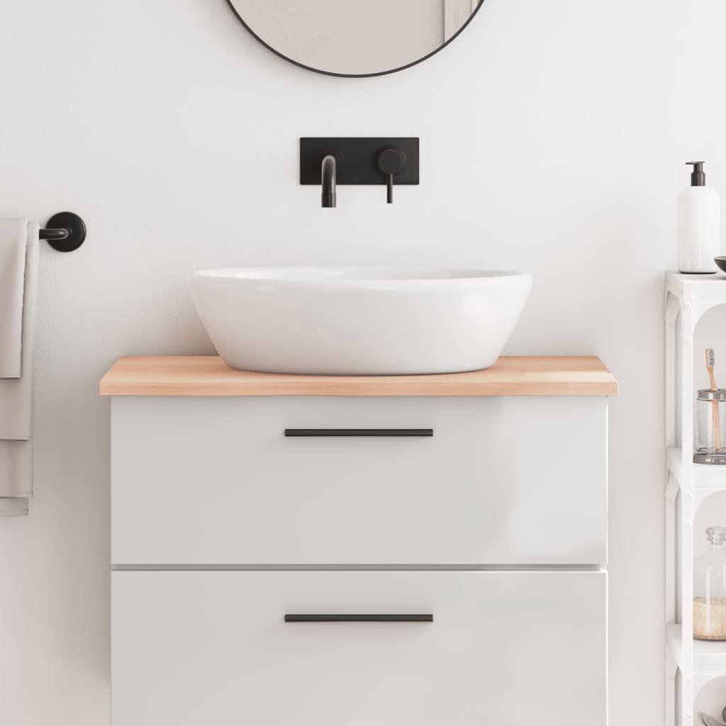 Comptoir De Salle De Bain Bois Massif Non Traité