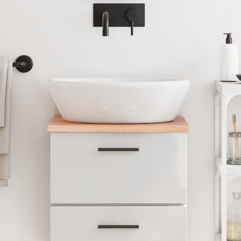 Comptoir De Salle De Bain Bois Massif Non Traité