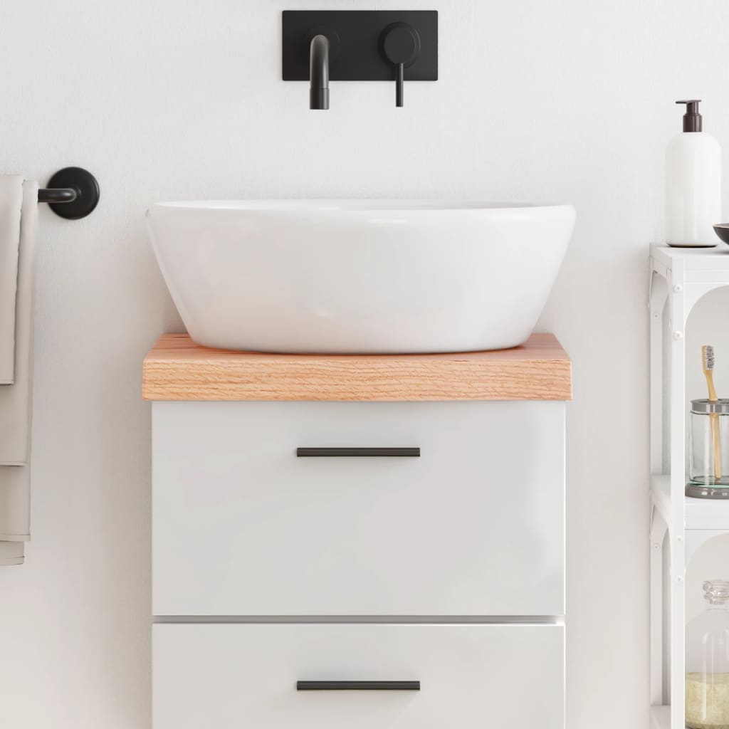 Comptoir De Salle De Bain Bois Massif Non Traité