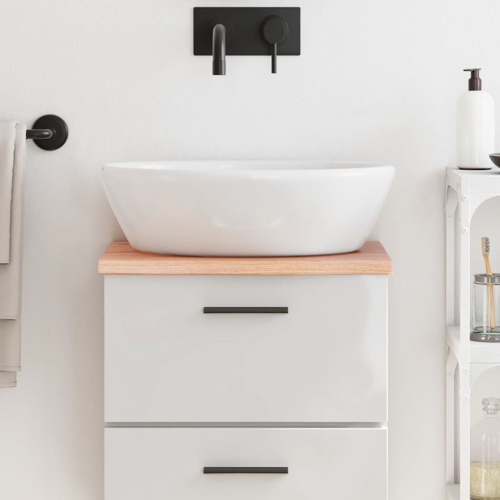 Comptoir De Salle De Bain Bois Massif Non Traité