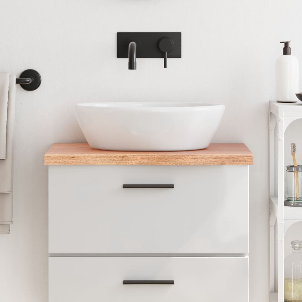 Comptoir De Salle De Bain Bois Massif Non Traité