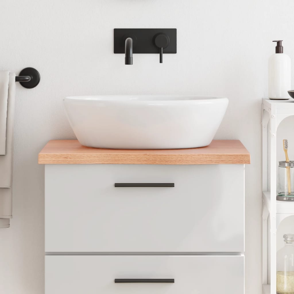 Comptoir De Salle De Bain Bois Massif Non Traité