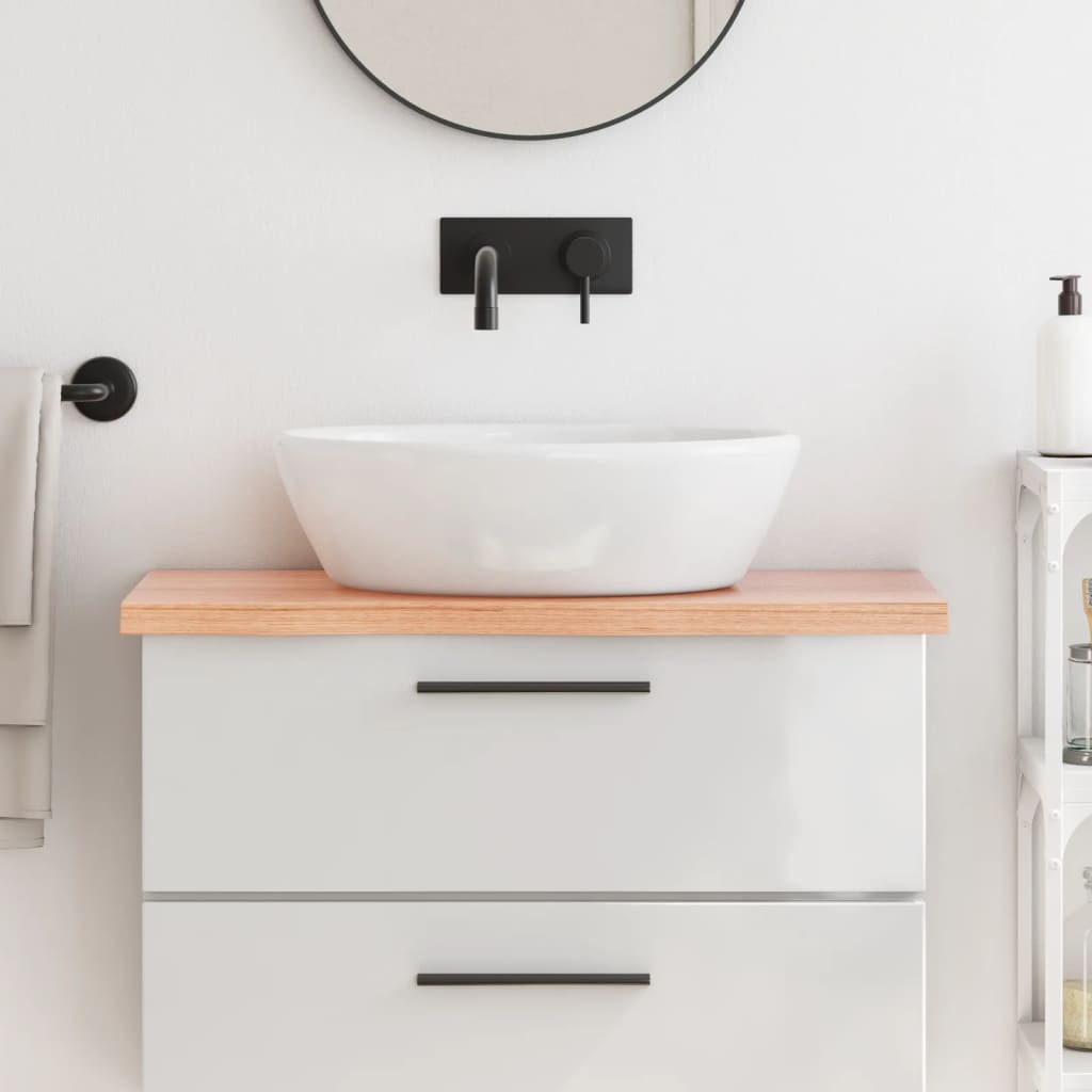 Comptoir De Salle De Bain Bois Massif Non Traité