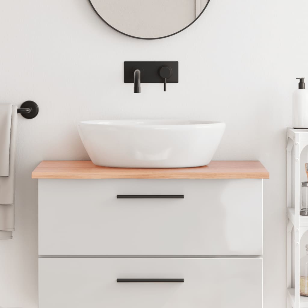 Comptoir De Salle De Bain Bois Massif Non Traité