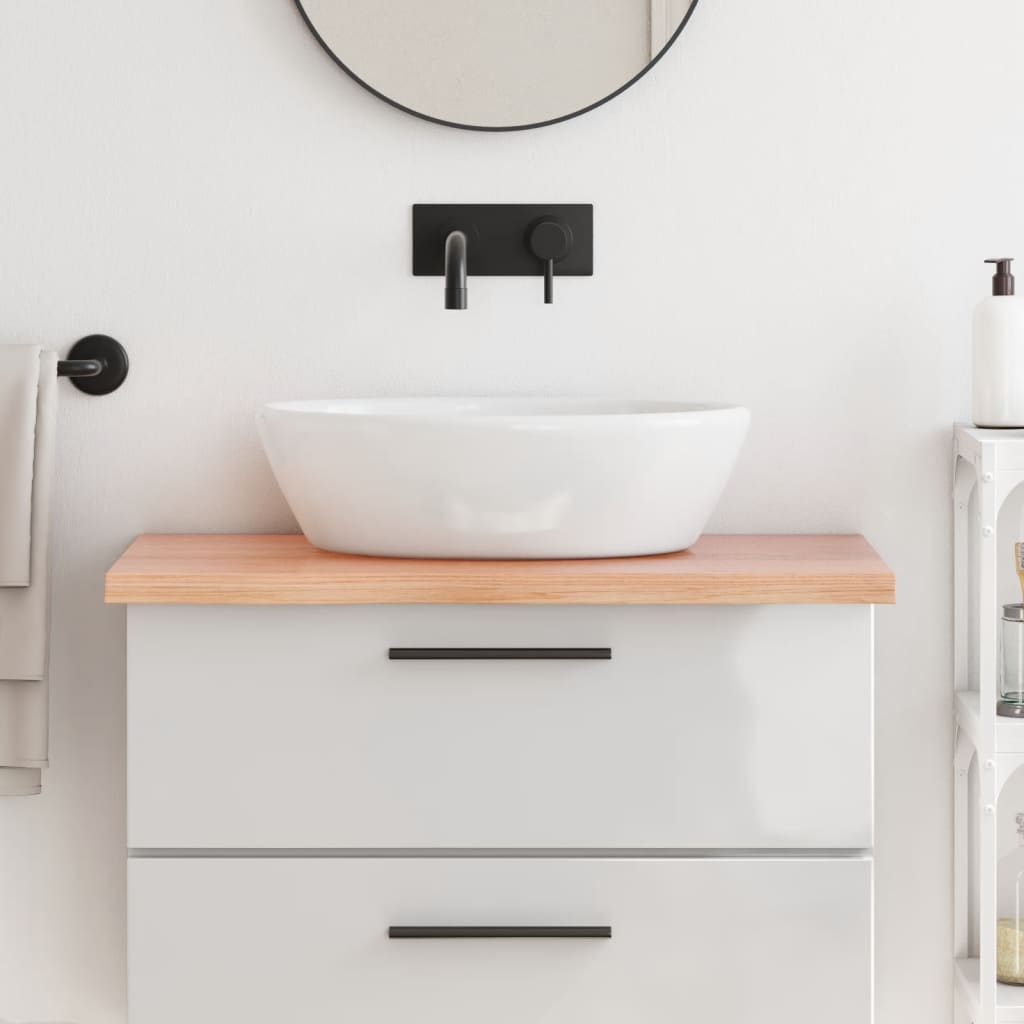 Comptoir De Salle De Bain Bois Massif Non Traité