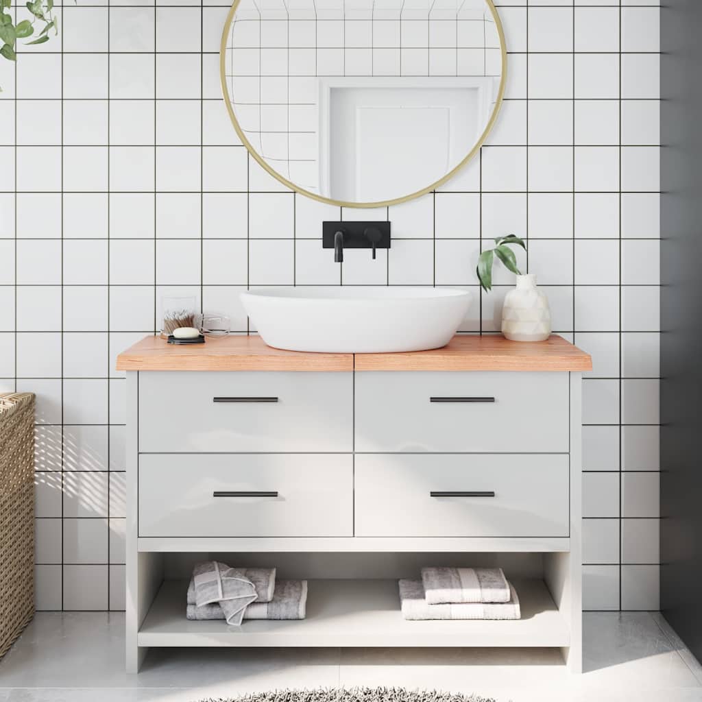 Comptoir De Salle De Bain Bois Massif Non Traité