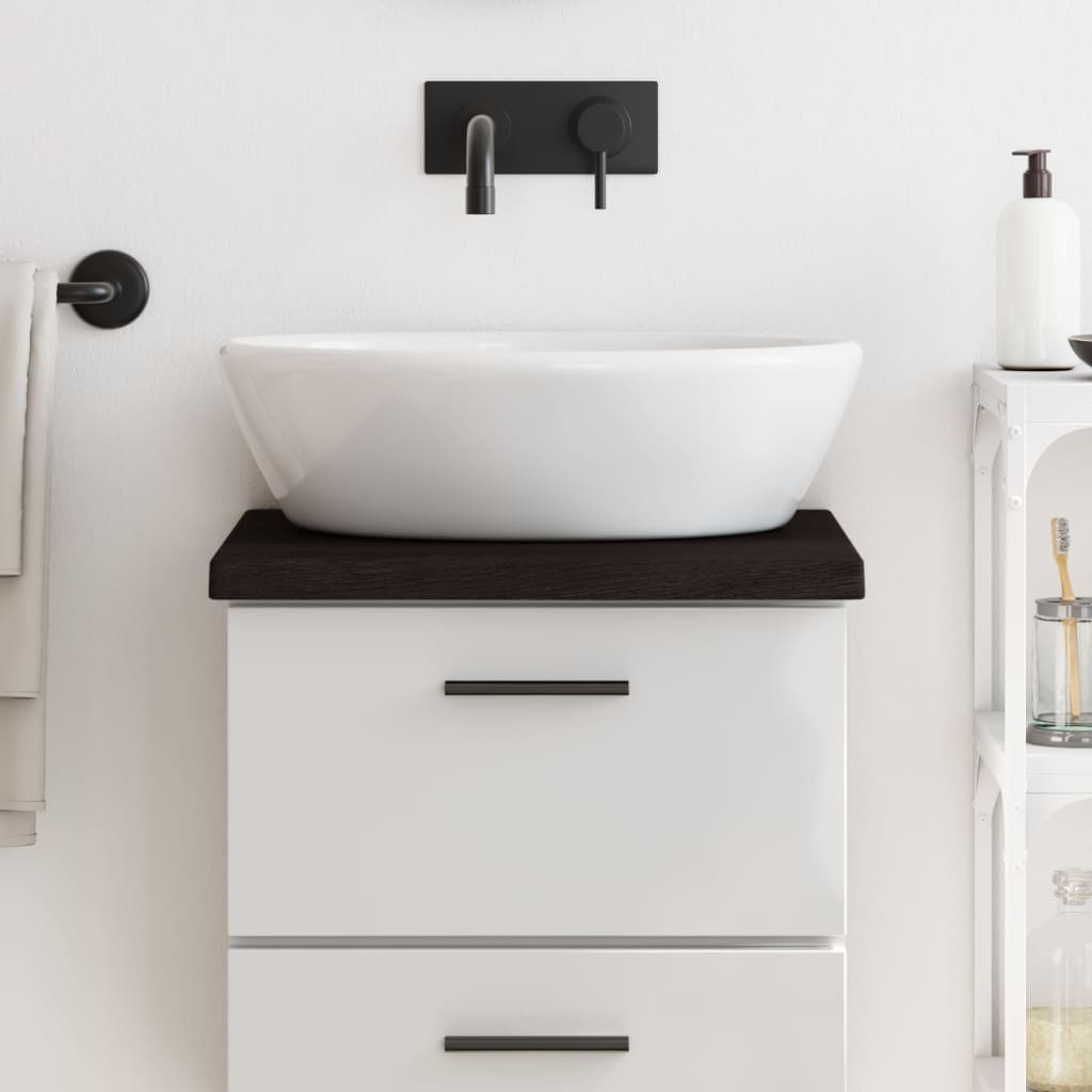 Comptoir De Salle De Bain Bois Massif Non Traité