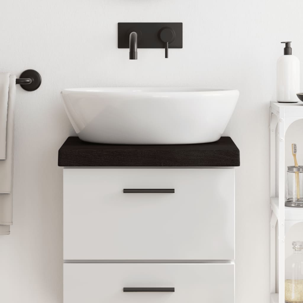 Comptoir De Salle De Bain Bois Massif Non Traité
