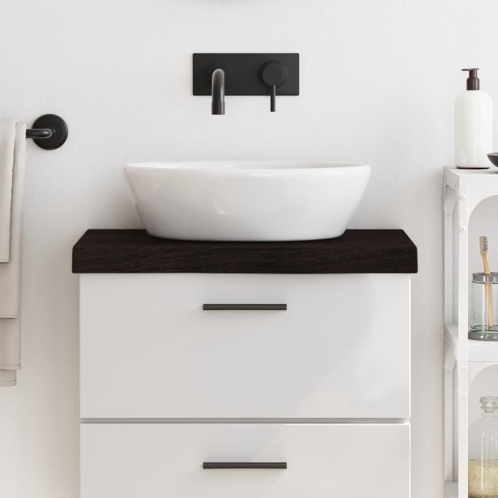 Comptoir De Salle De Bain Bois Massif Non Traité